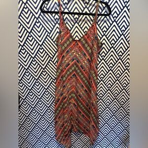 Eyeshadow Multicolor Geometric Midi Dress